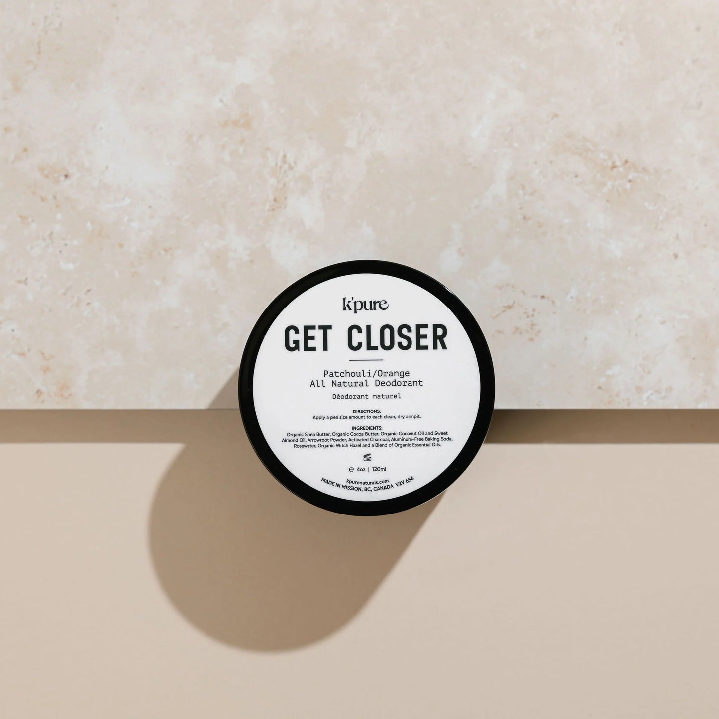 GET CLOSER- ALL NATURAL DEODORANT