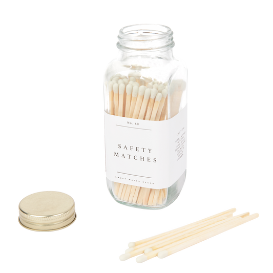 SAFETY MATCHES IN CLEAR JAR