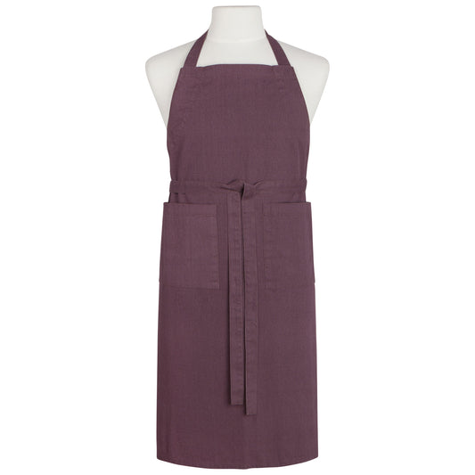 ASH PLUM STONEWASH APRON
