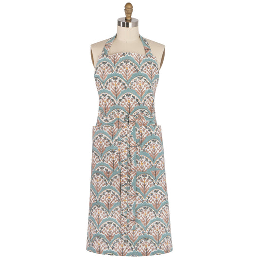 BOUQET BLOCK PRINT APRON