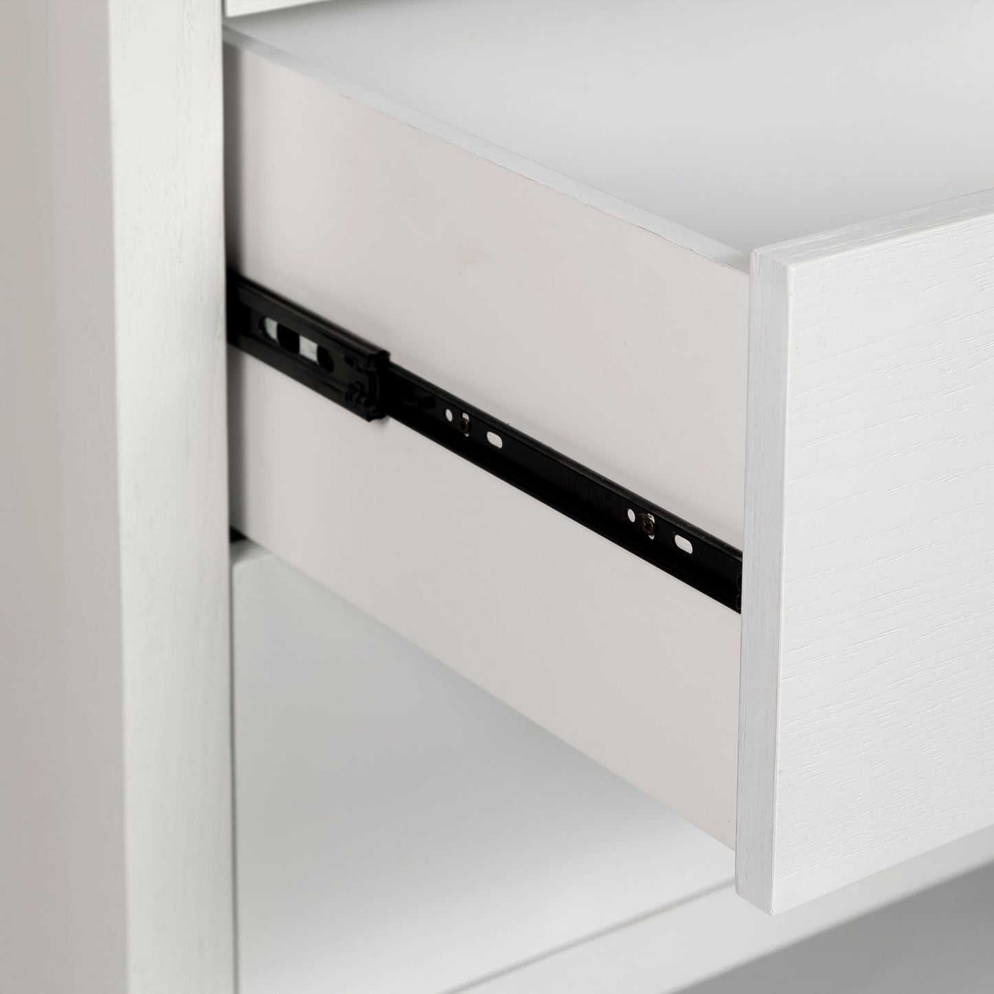 WHITE & GOLD 6-DRAWER ACCENT TABLE