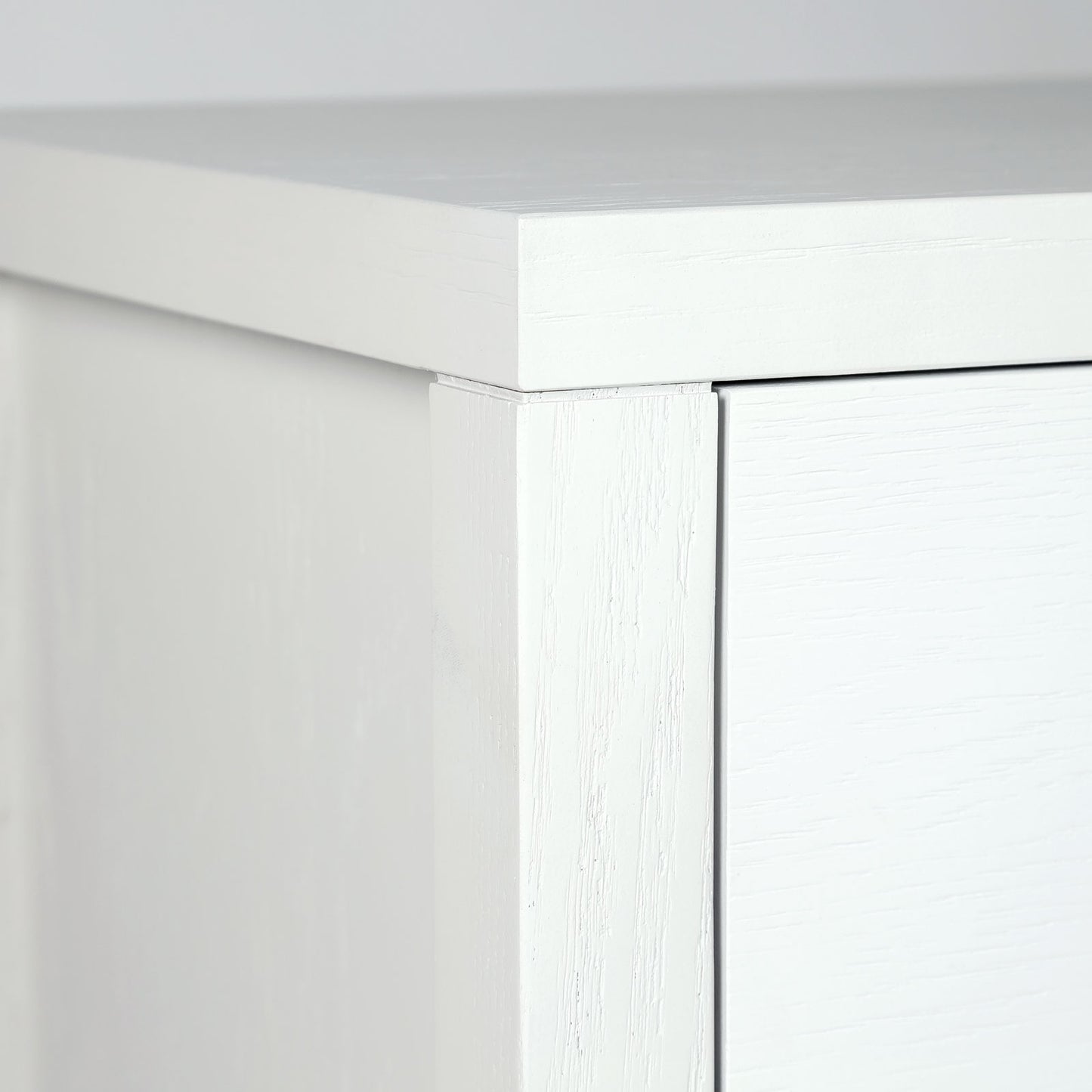 WHITE & GOLD 6-DRAWER ACCENT TABLE