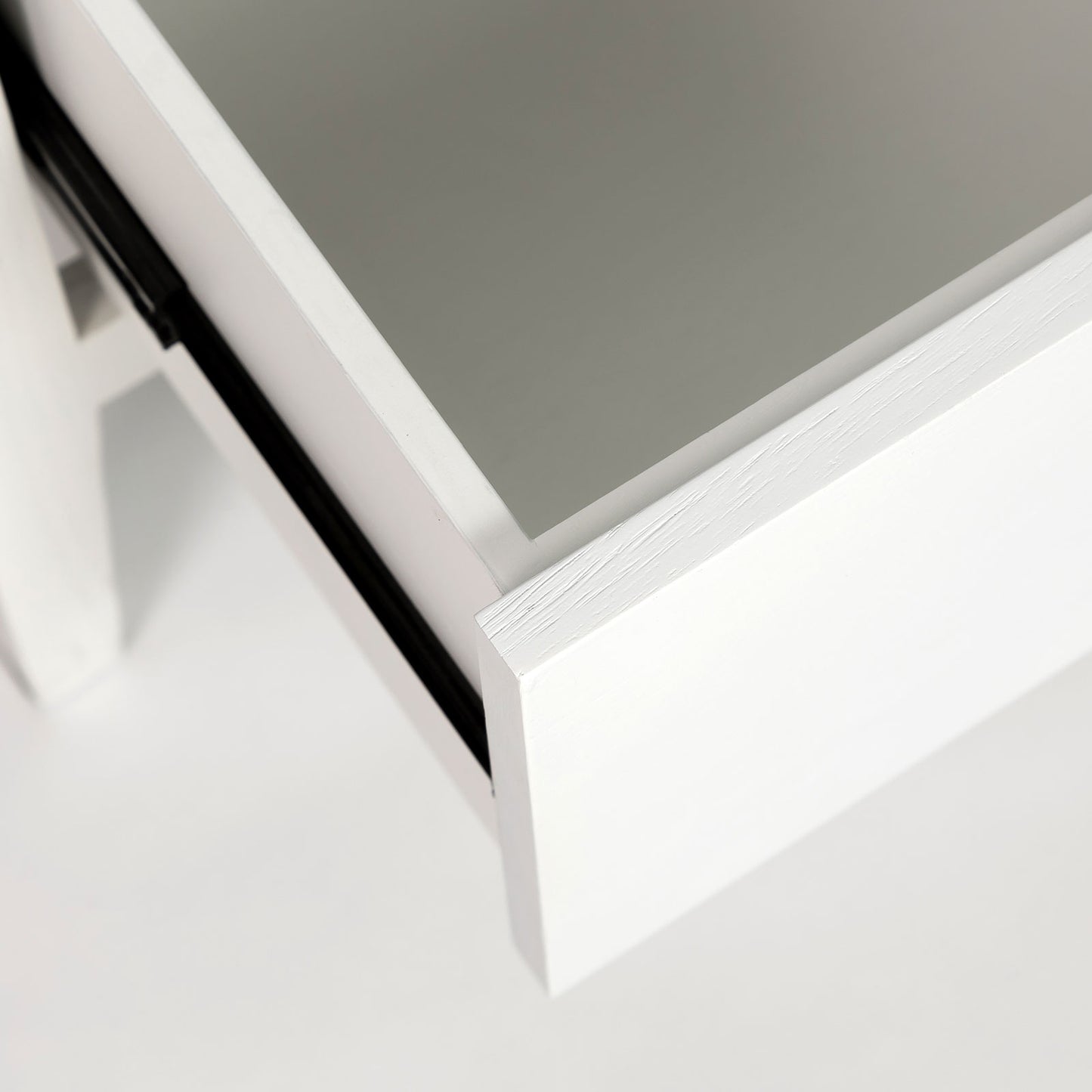 WHITE & GOLD 6-DRAWER ACCENT TABLE