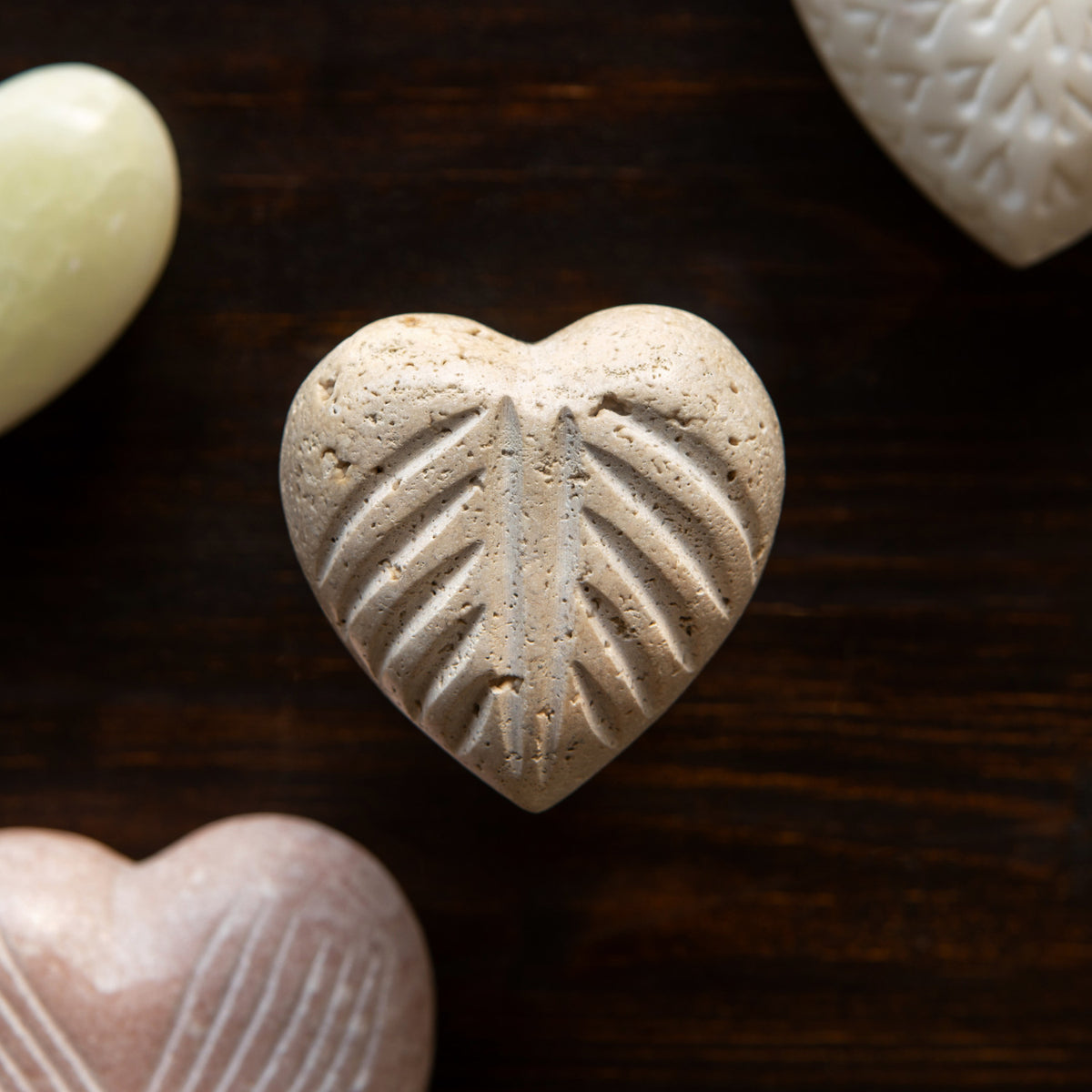 BEIGE MARBLE HEART