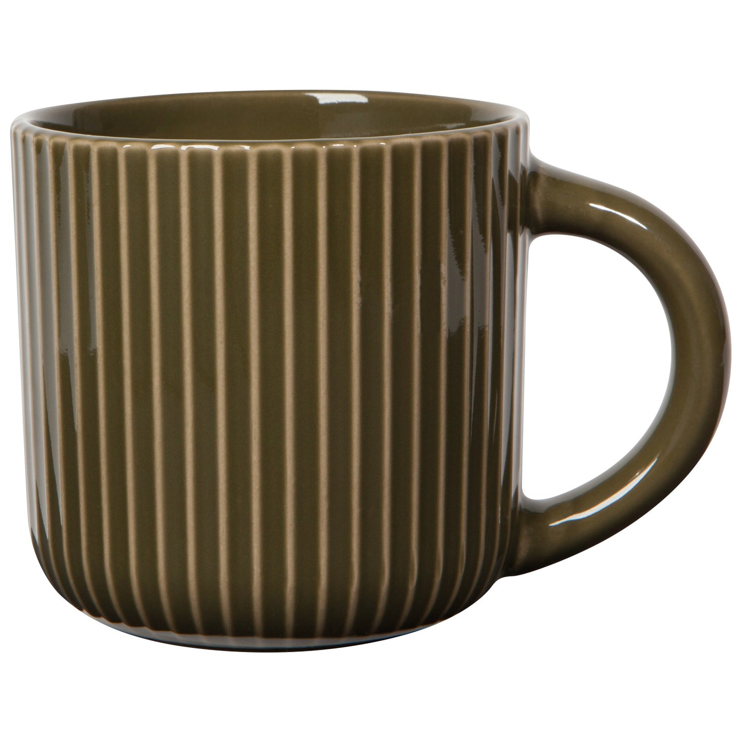 OLIVE FLUTED MUG