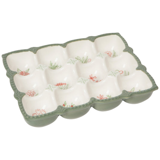 STONEWARE EGG HOLDER