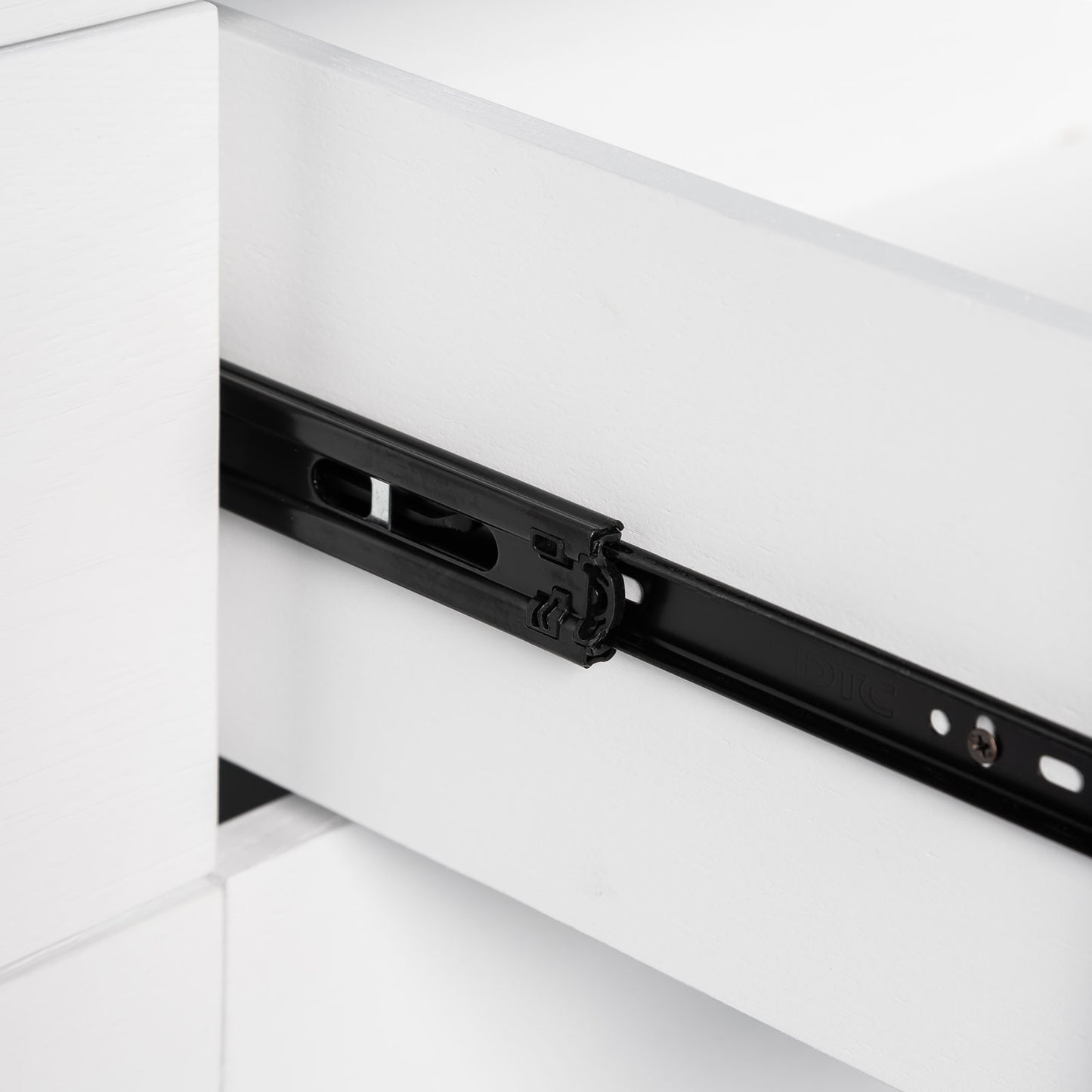 WHITE & GOLD 3-DRAWER ACCENT TABLE