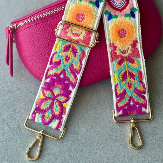 EMBROIDERED BAJA DECORATIVE PURSE STRAP