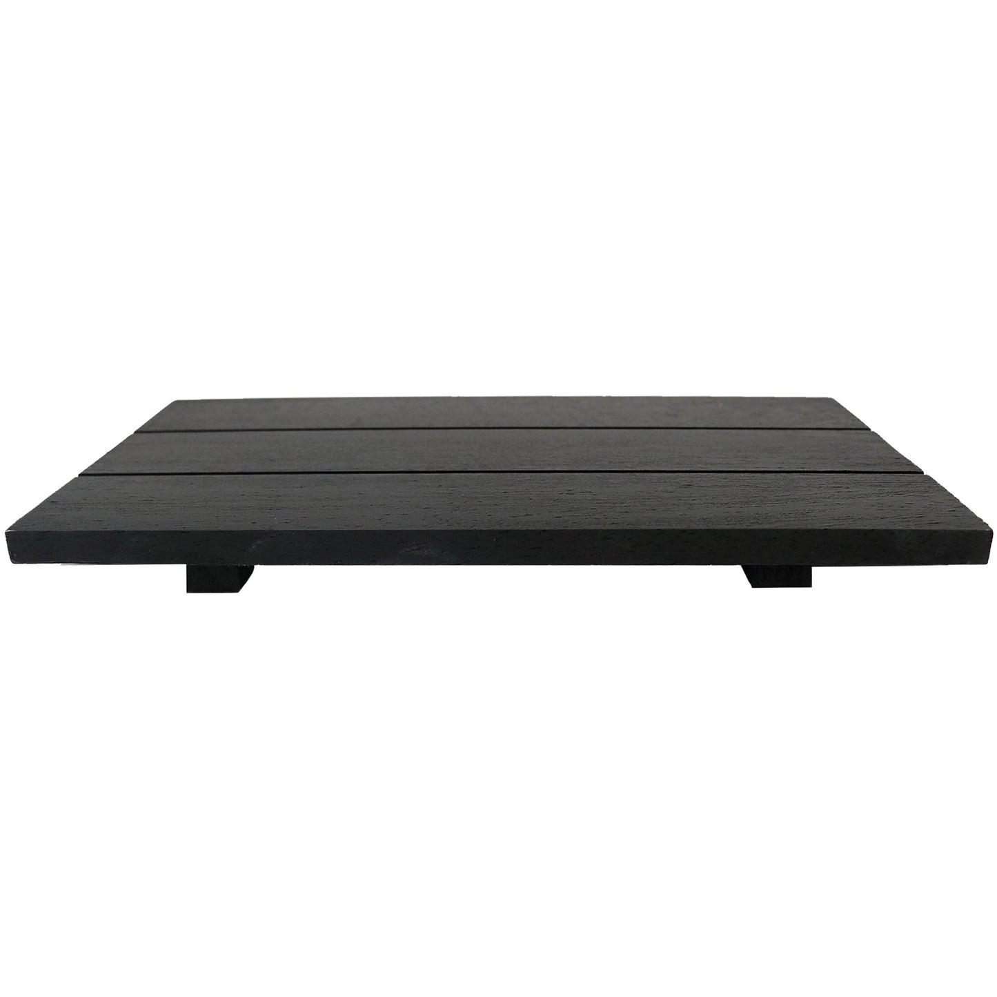 BLACK RECTANGLE WOOD TRAY