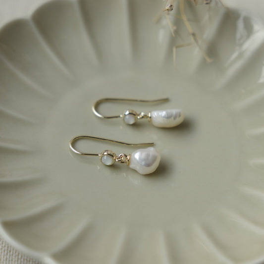 JULIET EARRINGS - MOTHER OF PEARL