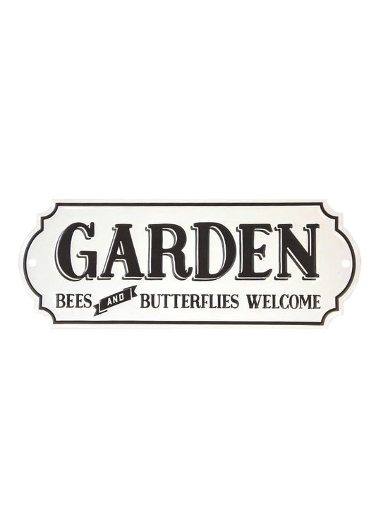 GARDEN BEES AND BUTTERFLIES SIGN