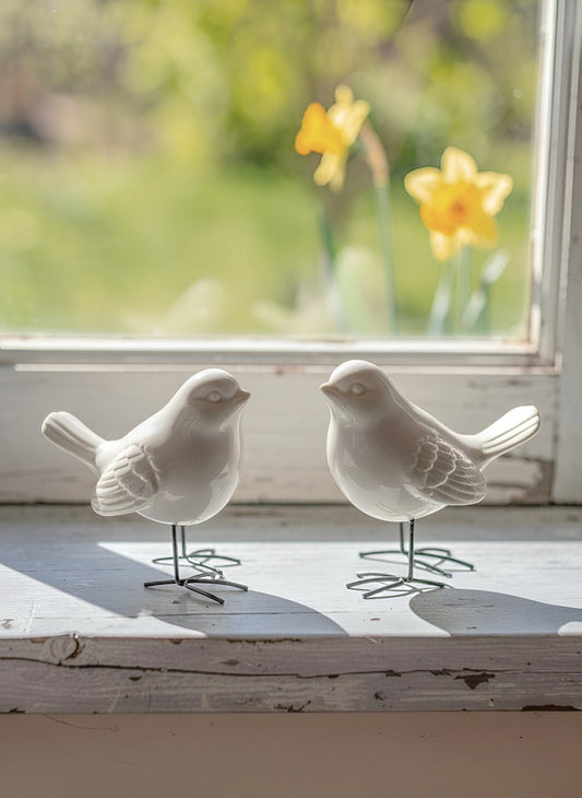 PORCELAIN STANDING BIRD