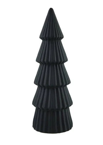 CERAMIC BLACK CHRISTMAS TREE