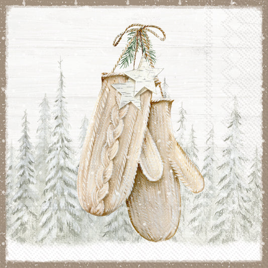 CHRISTMAS MITTEN NAPKINS