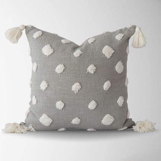 POLKA DOT SHAG PILLOW