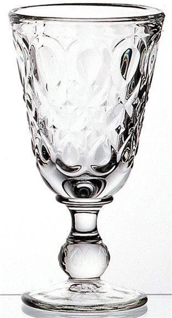 CLEAR FRENCH GLASS GOBLET