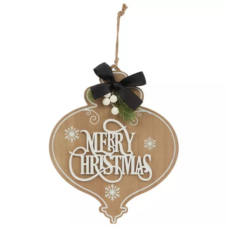 MERRY CHRISTMAS ORNAMENT WALL DECOR