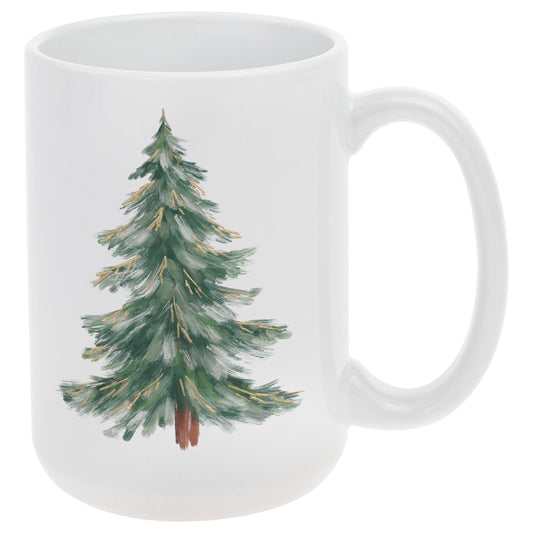 PAINTED TREE MUG