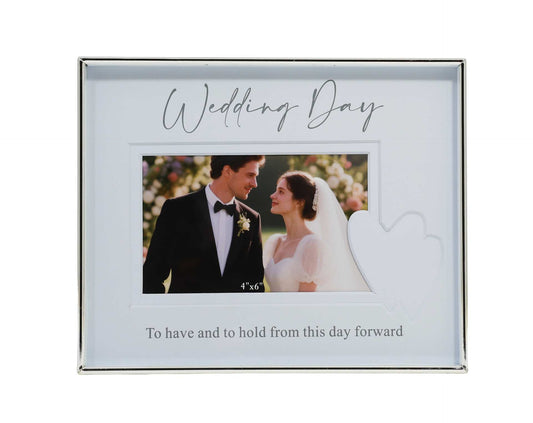 WEDDING DAY SILVER FRAME