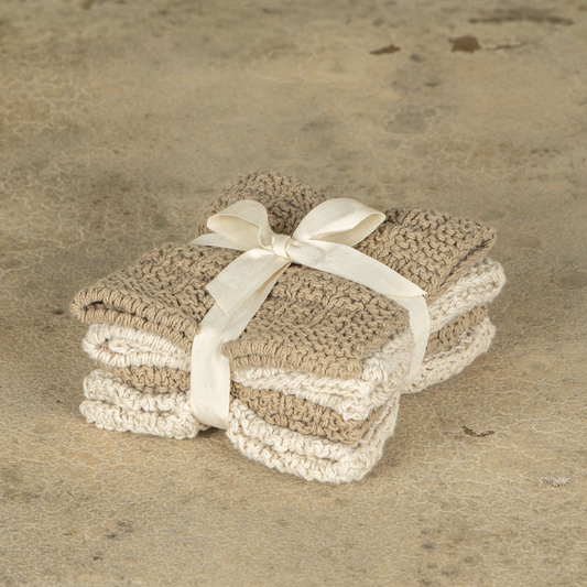 COTTON KNIT WASHCLOTHS