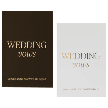 WEDDING VOW BOOKLETS