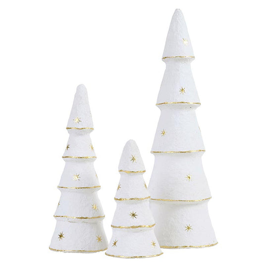 PAPER MACHE CHRISTMAS TREES