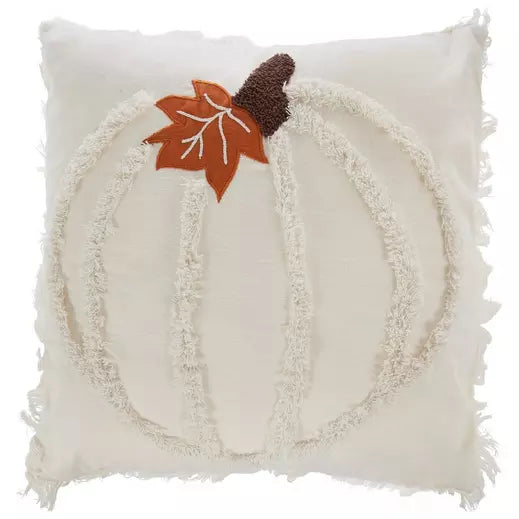 WHITE TUFTED PILLOW