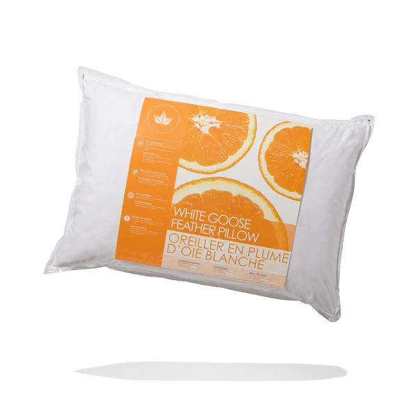 WHITE GOOSE FEATHER PILLOW