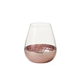 GLASS VASE WITH PINK