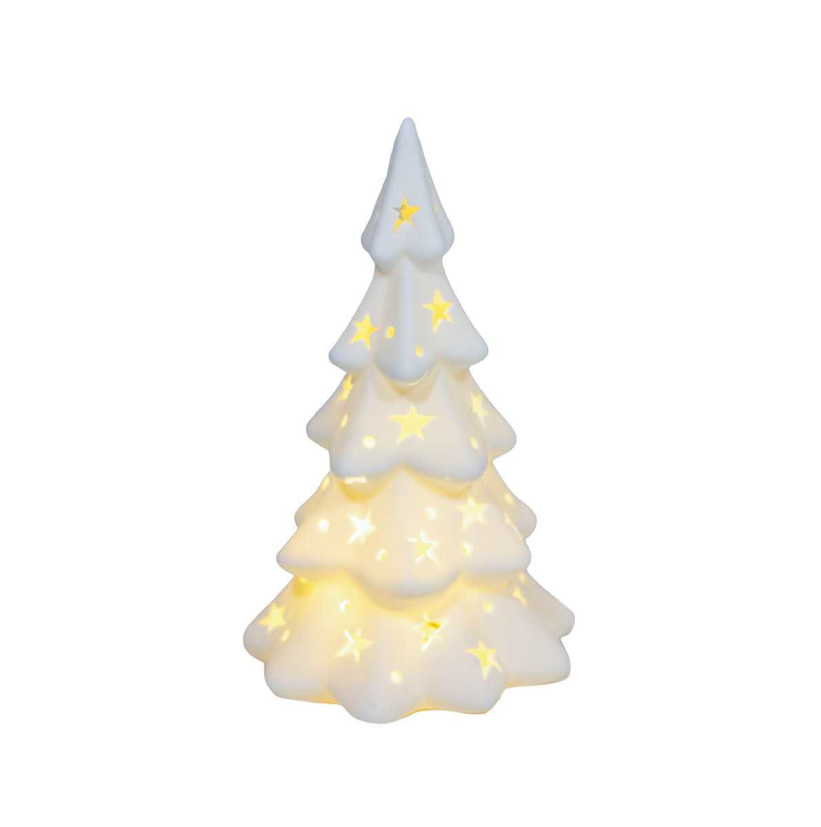 LED PORCELAIN TREE W/ STARS