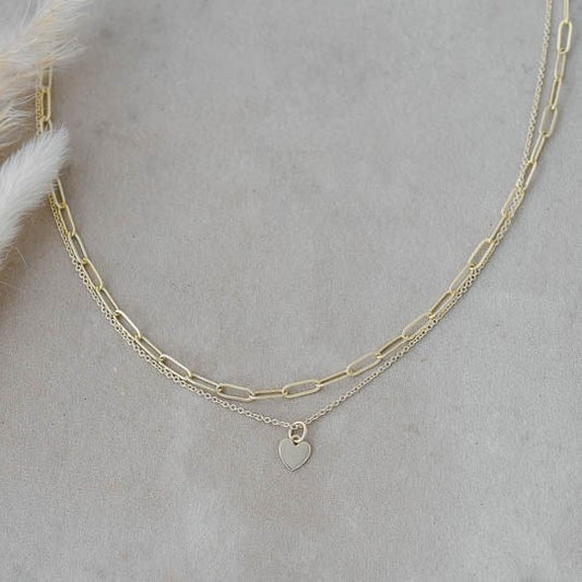 PAPERCLIP HEART NECKLACE