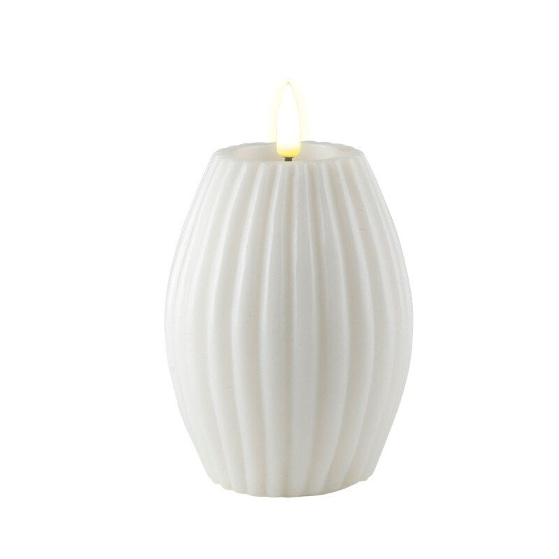 STRIPED LED CANDLE 3X4"