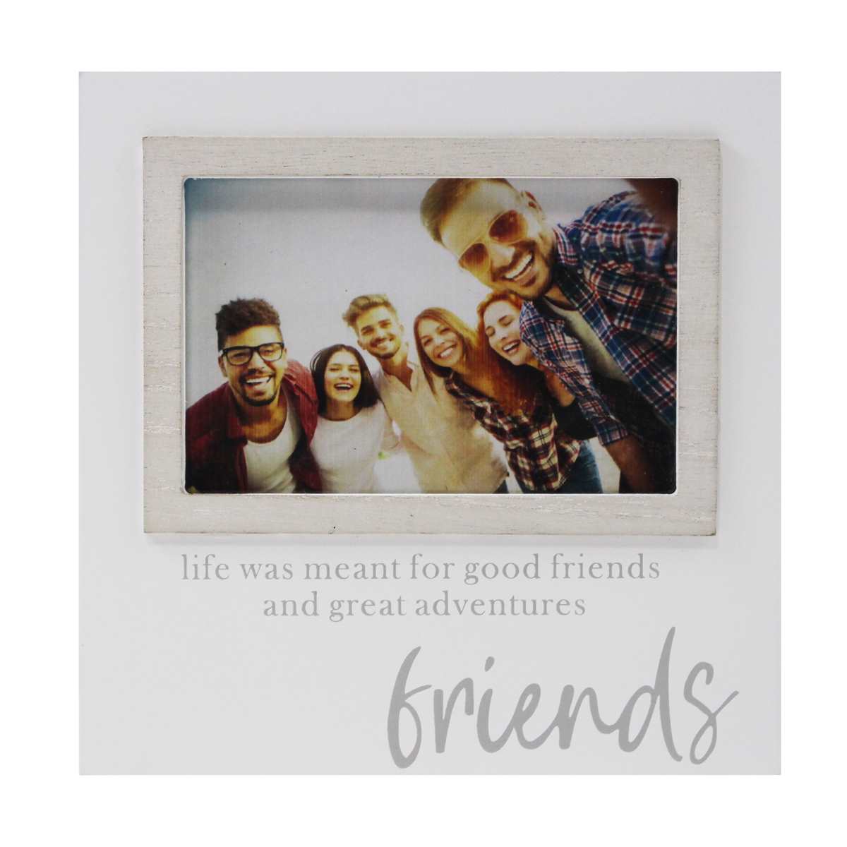 WHITE FRIENDS FRAME