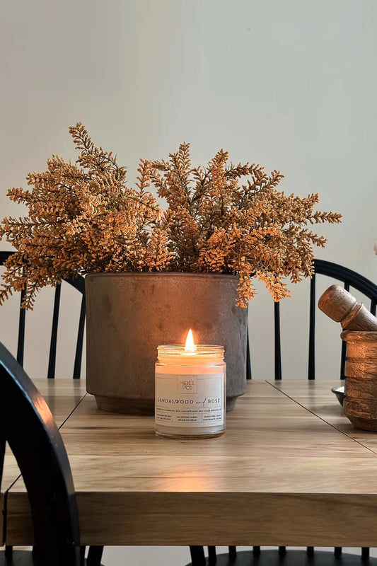 SANDALWOOD & ROSE 8OZ CANDLE