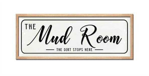 MUD ROOM METAL SIGN