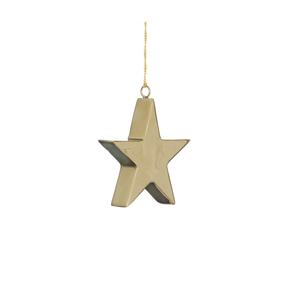 GOLD STAR ORNAMENT