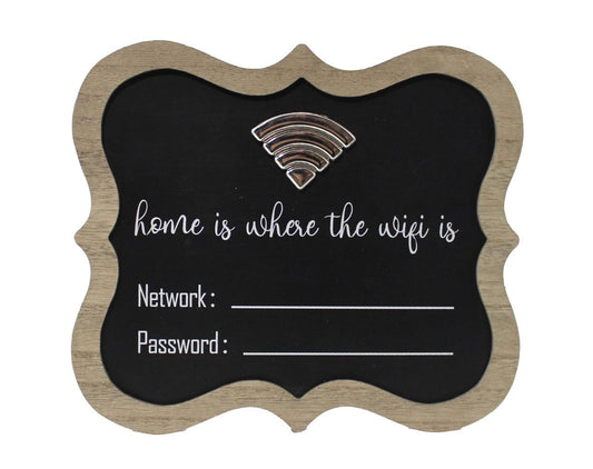 WIFI INFO CHALKBOARD