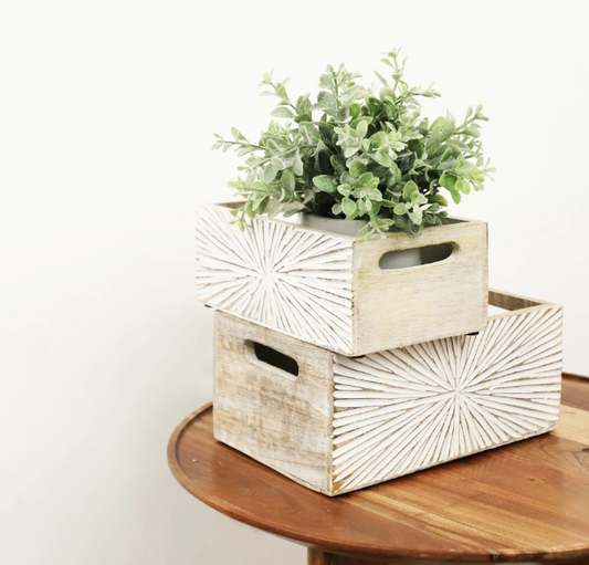 STARBURST WOOD BOX