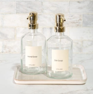 CLEAR SOAP DISPENSERS