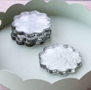 SCALLOP GLASS COASTER