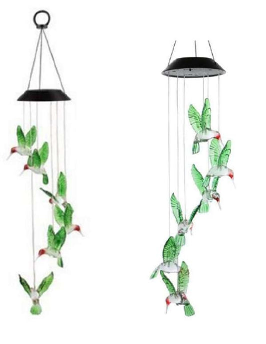 SOLAR HUMMINGBIRD WINDCHIME