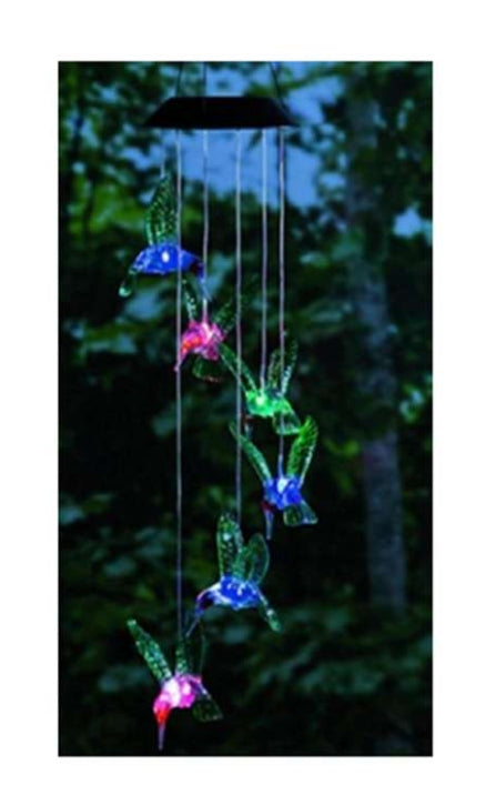 SOLAR HUMMINGBIRD WINDCHIME