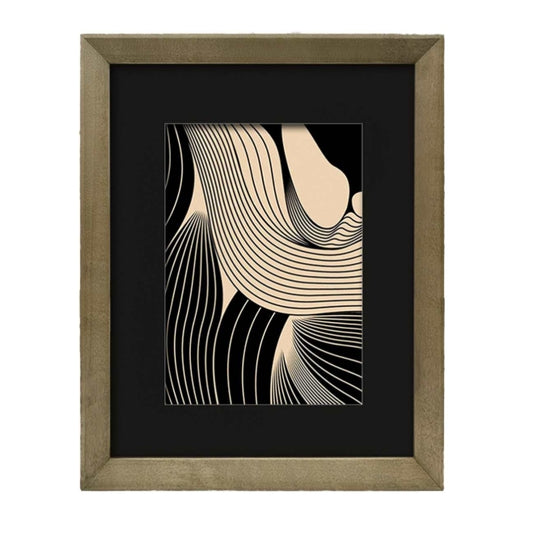 11" x 9" WOOD FRAME W/ BLACK MATTE