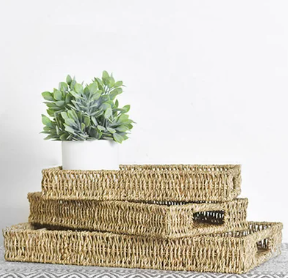 SEAGRASS RECTANGLE BASKETS