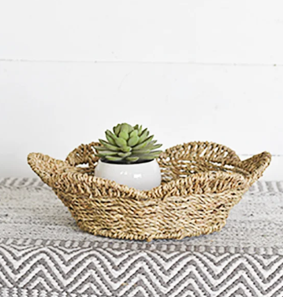 SEAGRASS FLOWER BASKET