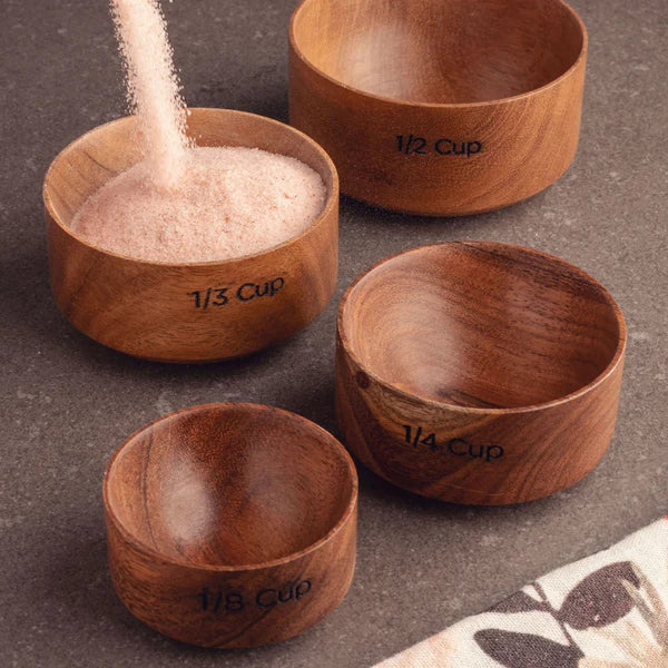 WOODEN MEASURING CUPS