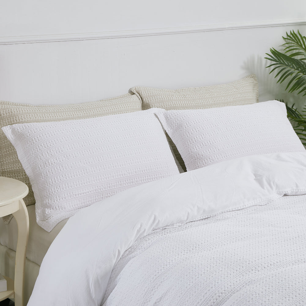 SOLENE WHITE DUVET COVER