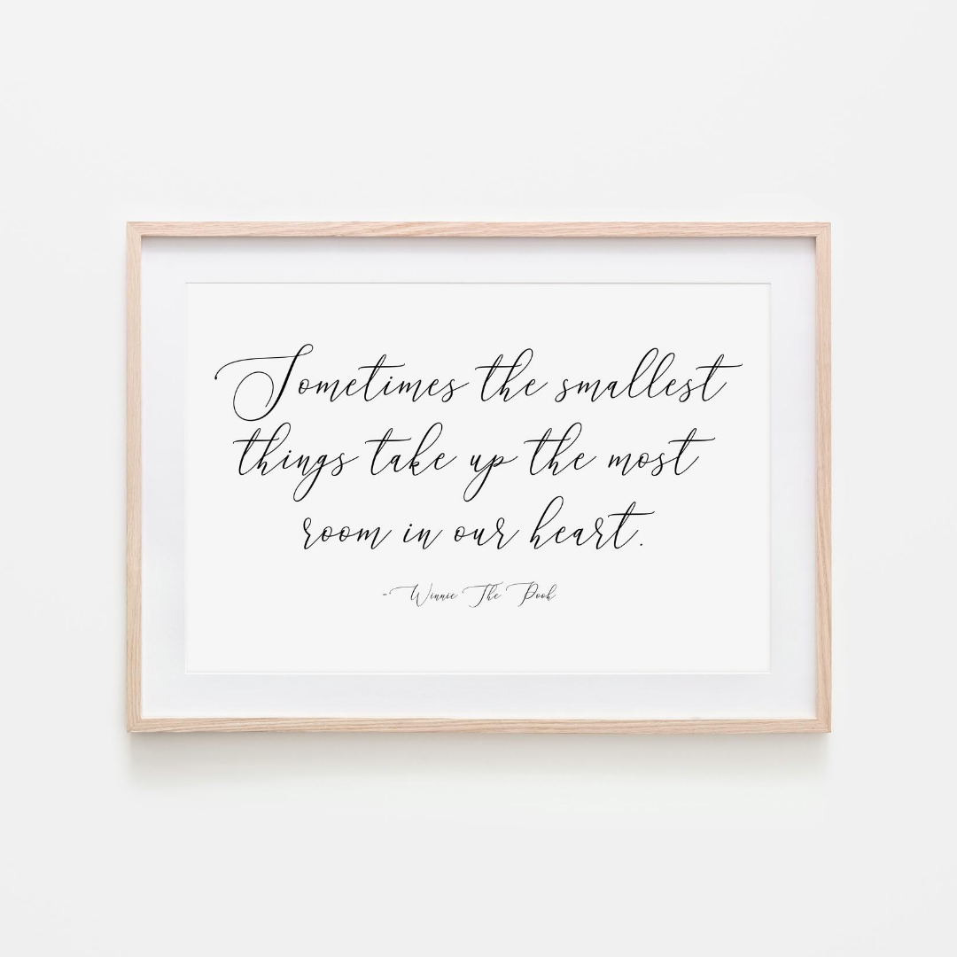 SOMETIMES THE SMALLEST PRINT 8X10