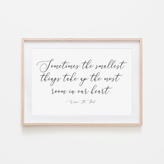 SOMETIMES THE SMALLEST PRINT 8X10