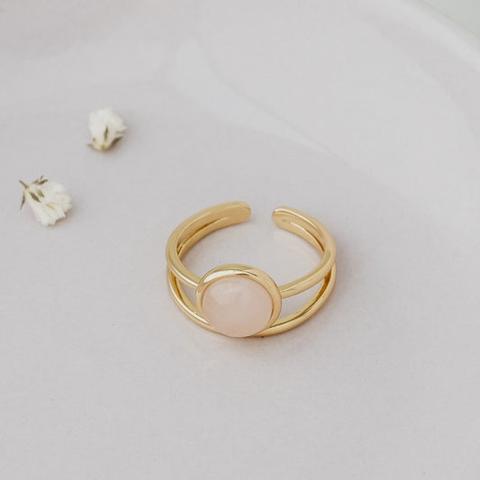 ROSE QUARTZ SOPHIA RING